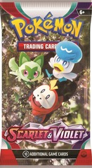 Pokemon SV1 Scarlet & Violet BASE Booster Pack -- Paldean Starters Pack Art